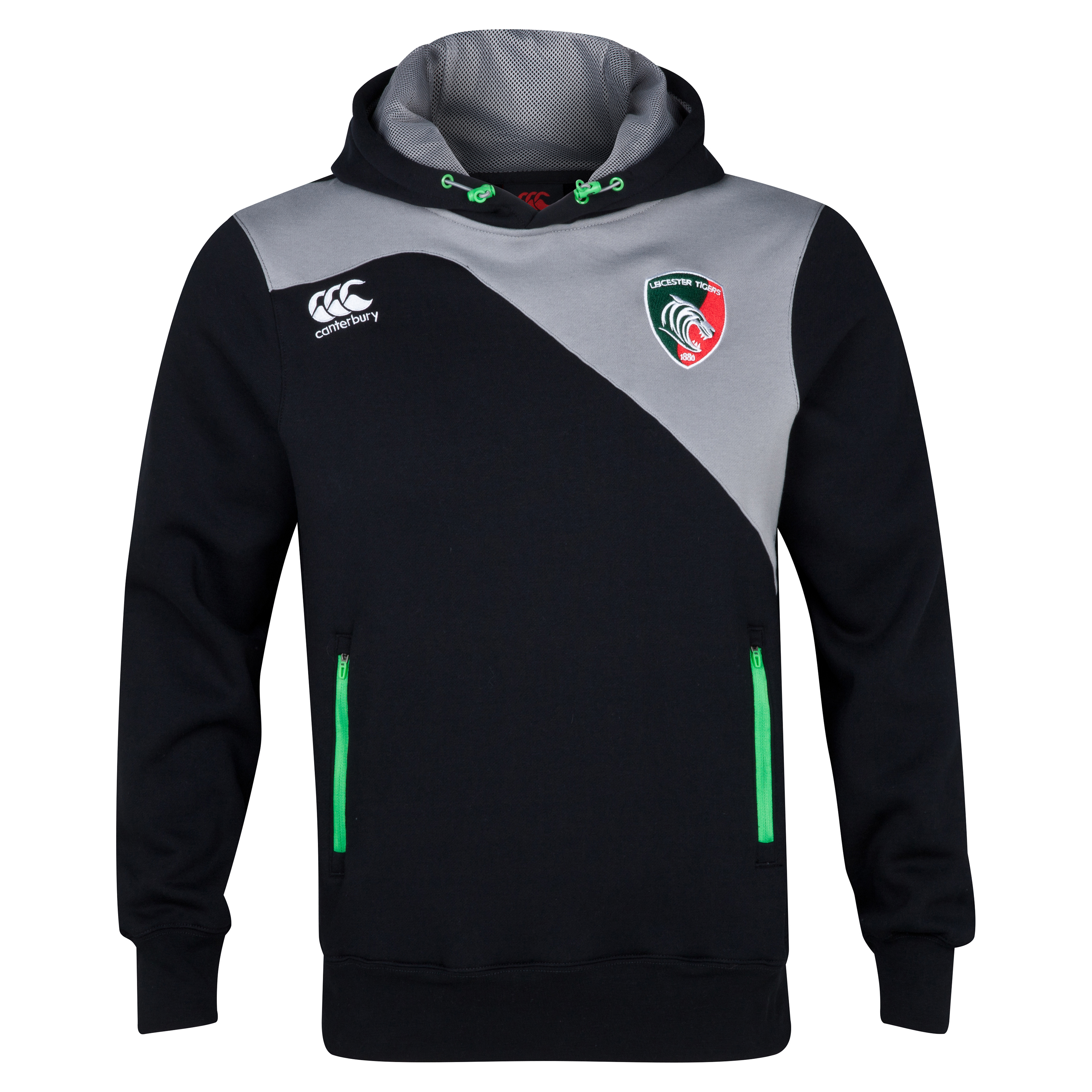 Leicester Tigers Tech Hoody Grey