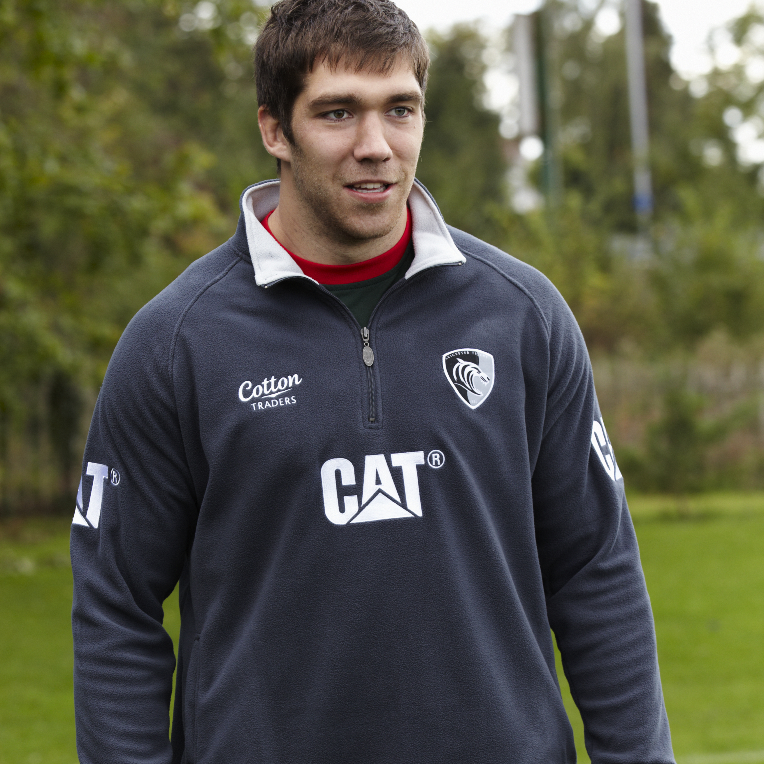 Leicester Tigers Half Zip Fleece 11~12 Grey