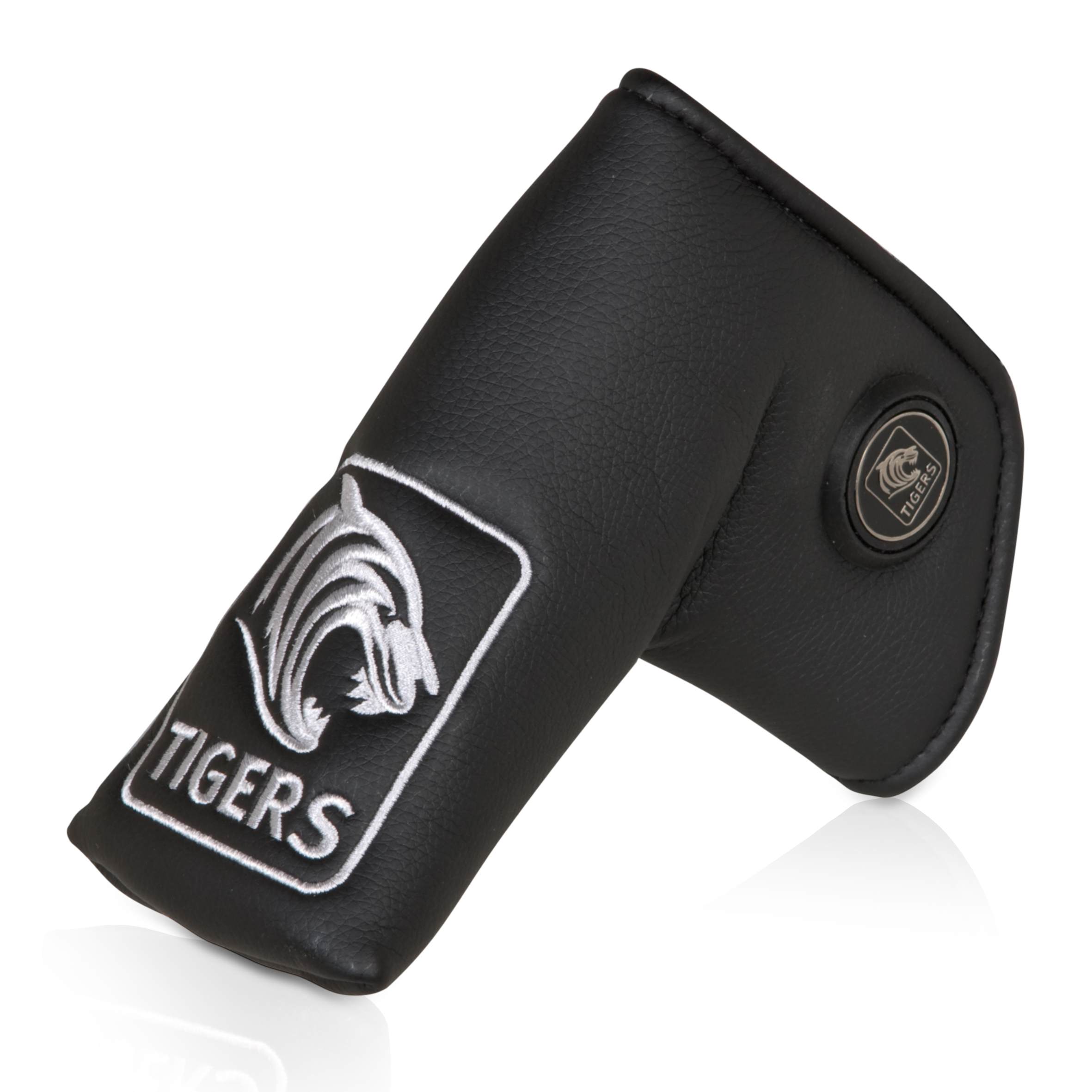 Leicester Tigers Executive Golf Blade Putter Cover and Ball Marker -Black/Silver