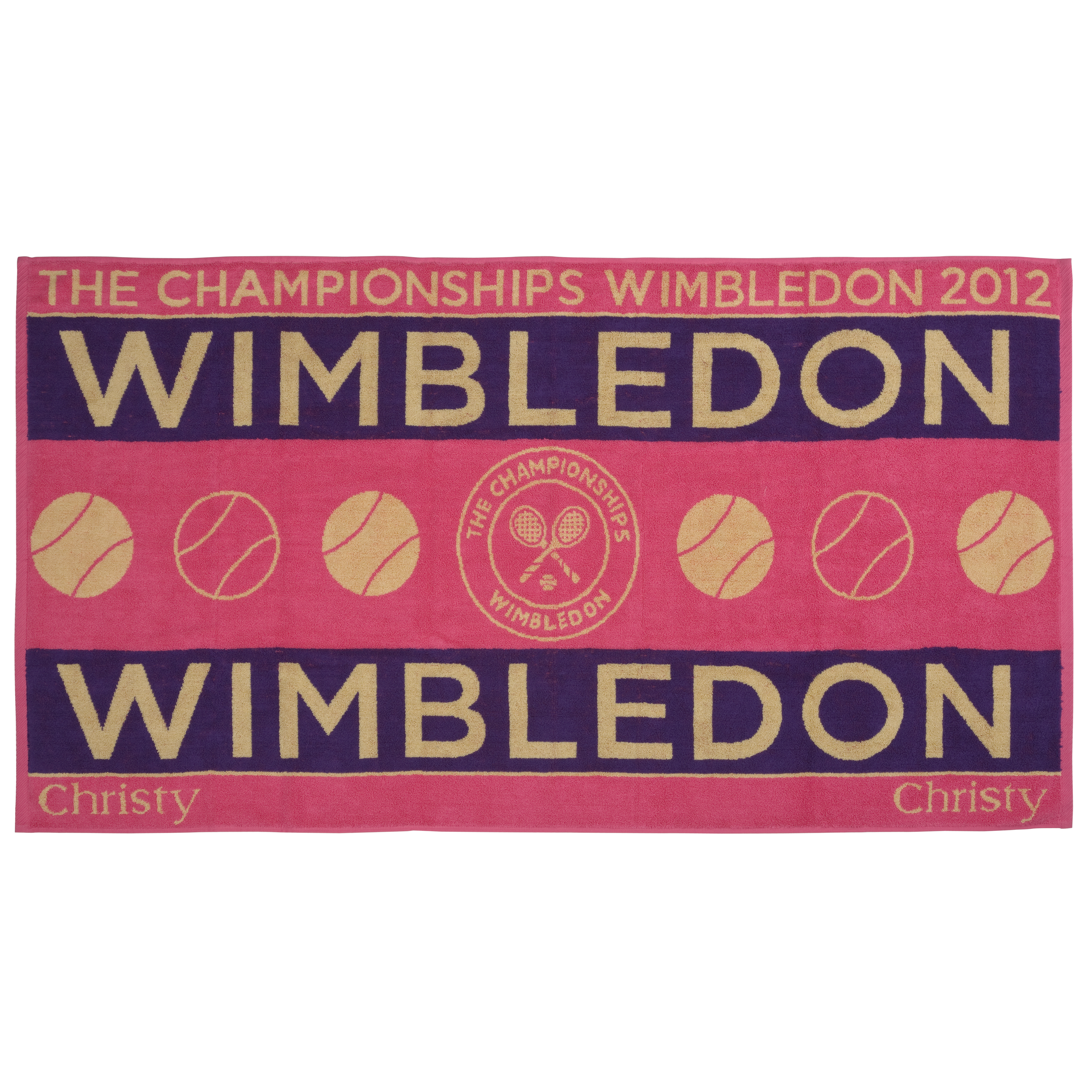 Wimbledon Ladies Championships Towel 2012 - Raspberry/Purple