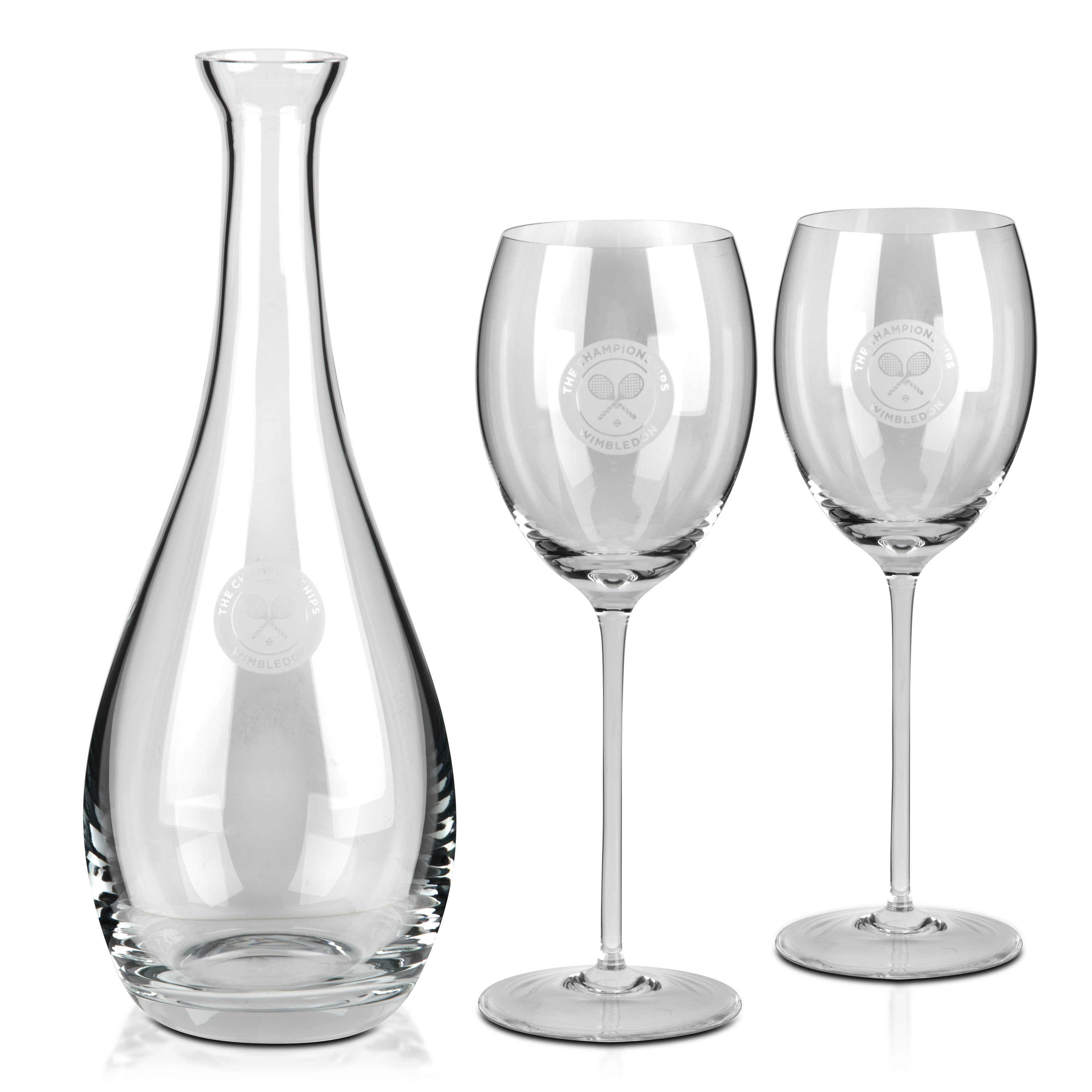 Wimbledon 2012 Crystal Decanter and Wine Set