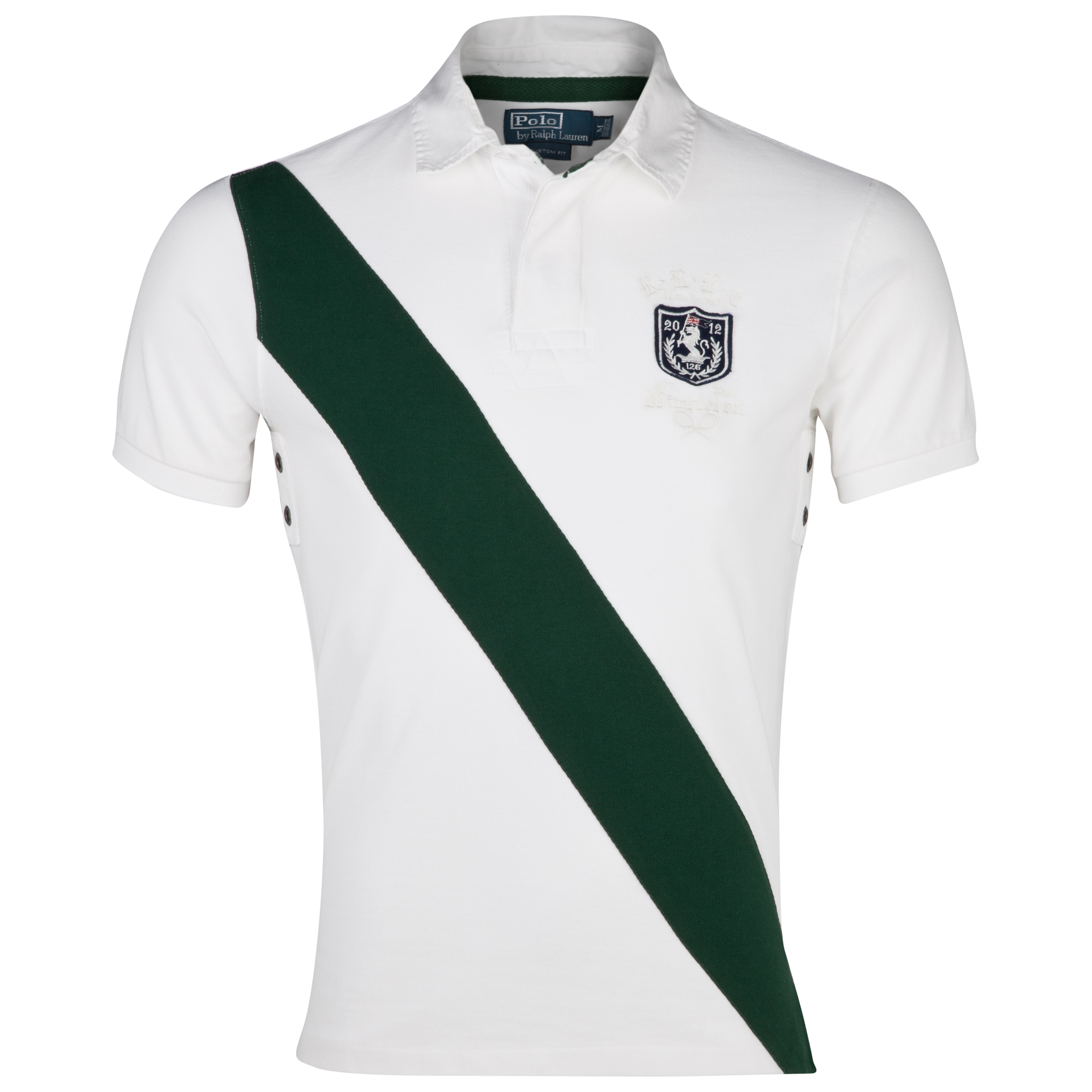Polo Ralph Lauren Wimbledon Short Sleeve Rugby Polo - Classic Oxford White