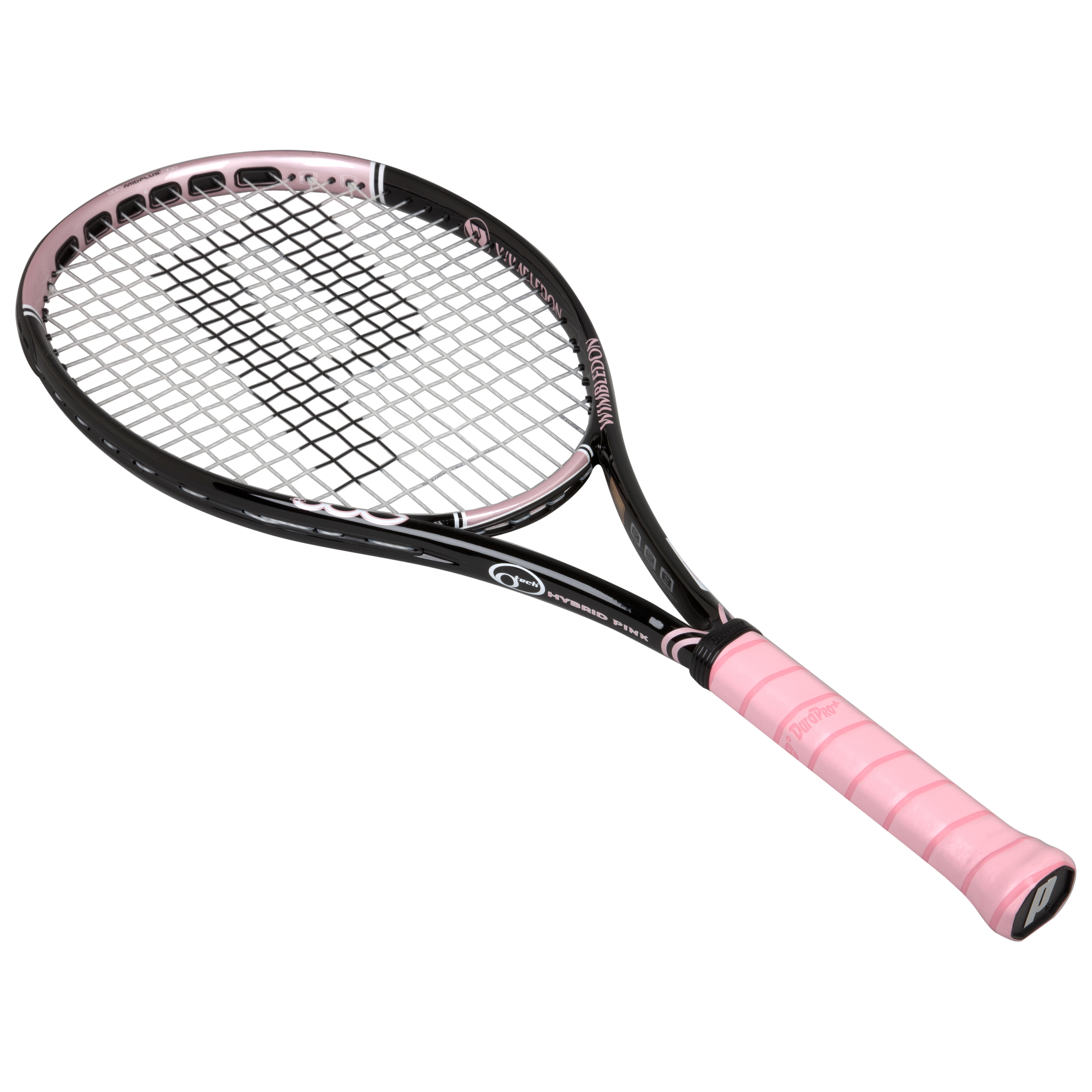 Wimbledon By Prince O-Tech Hybrid Tennis Racket - Pink