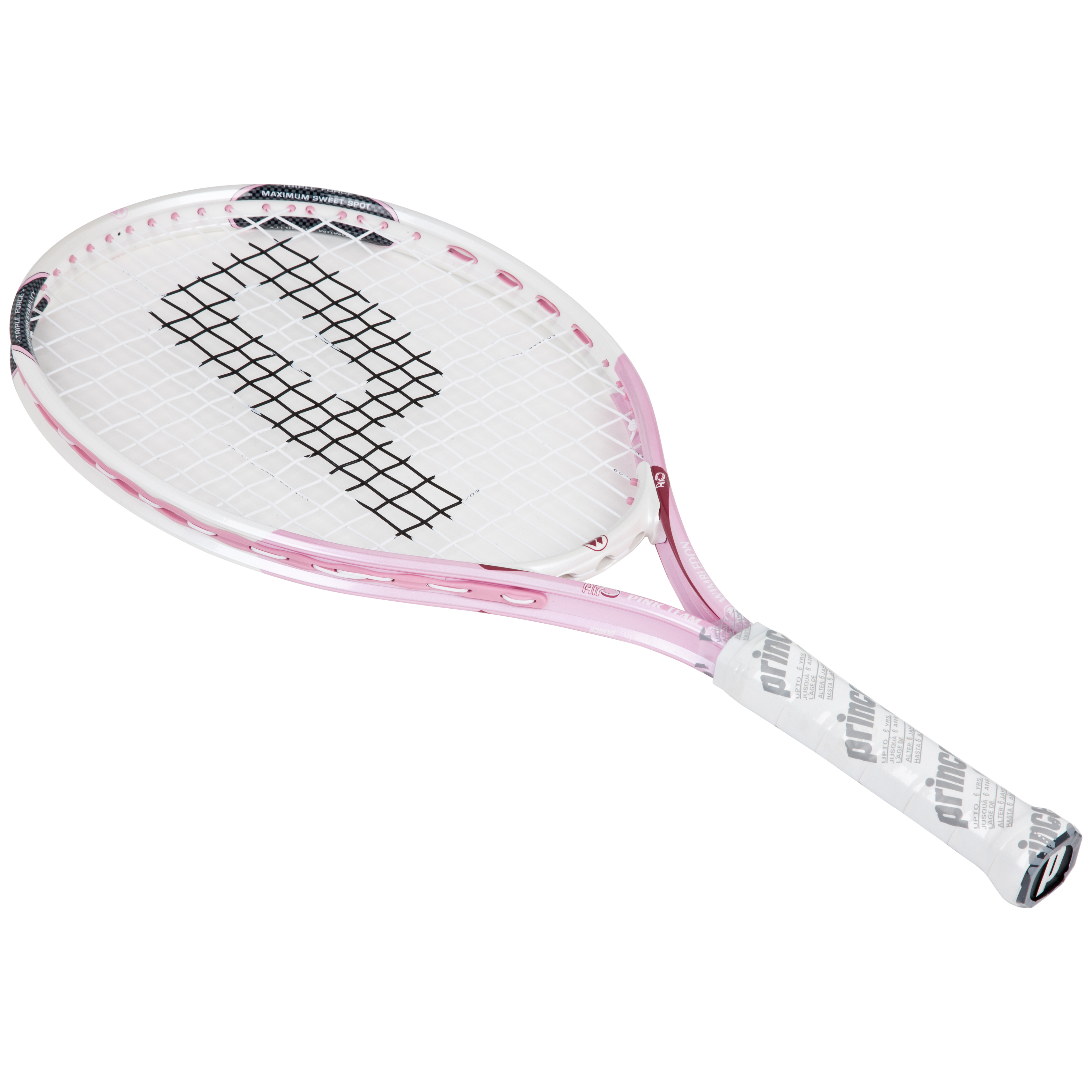 Wimbledon By Prince Airo Pink Team 21 Tennis Racket - White/Pink