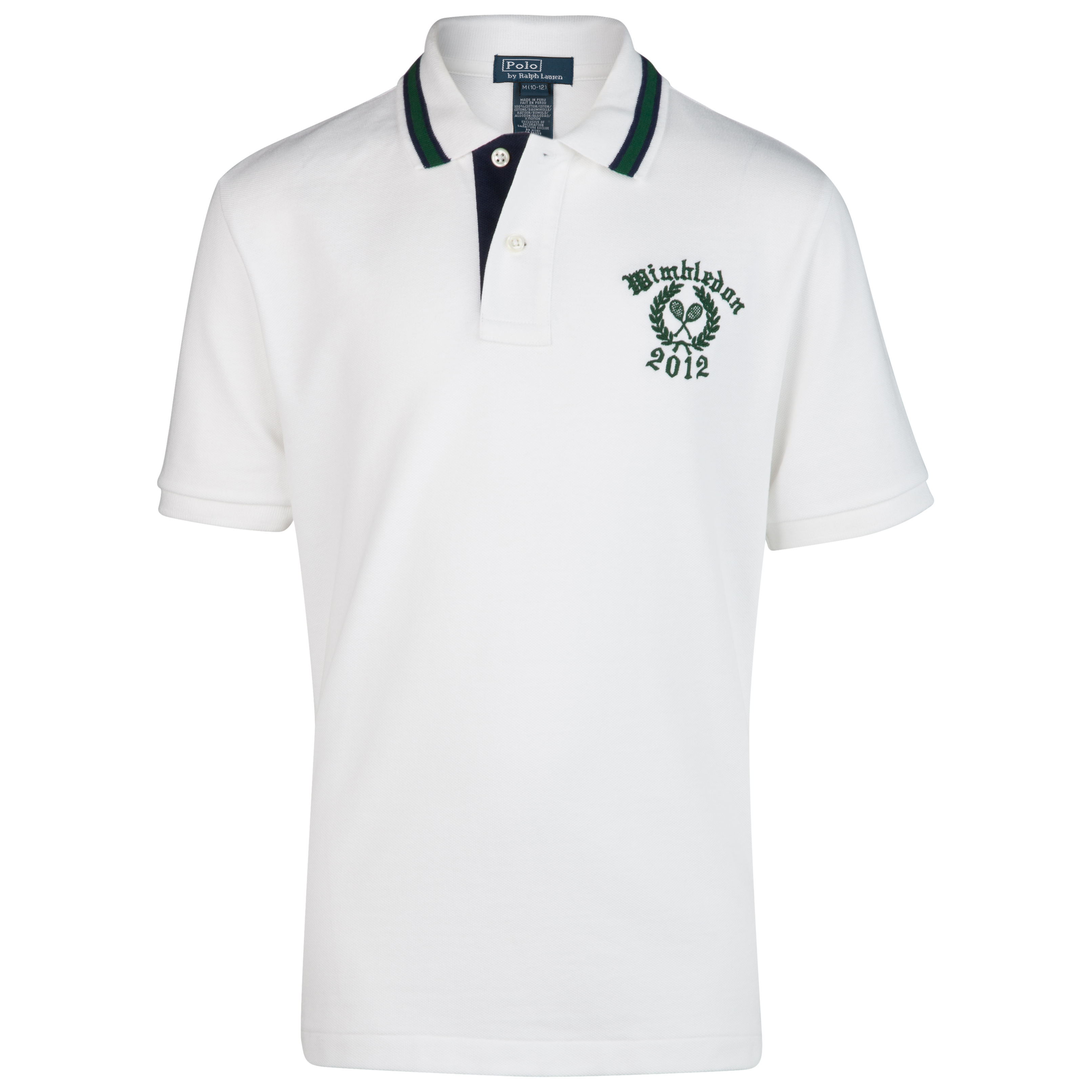 Polo Ralph Lauren Wimbledon Big PP Mesh Polo - Classic Oxford White - Boys