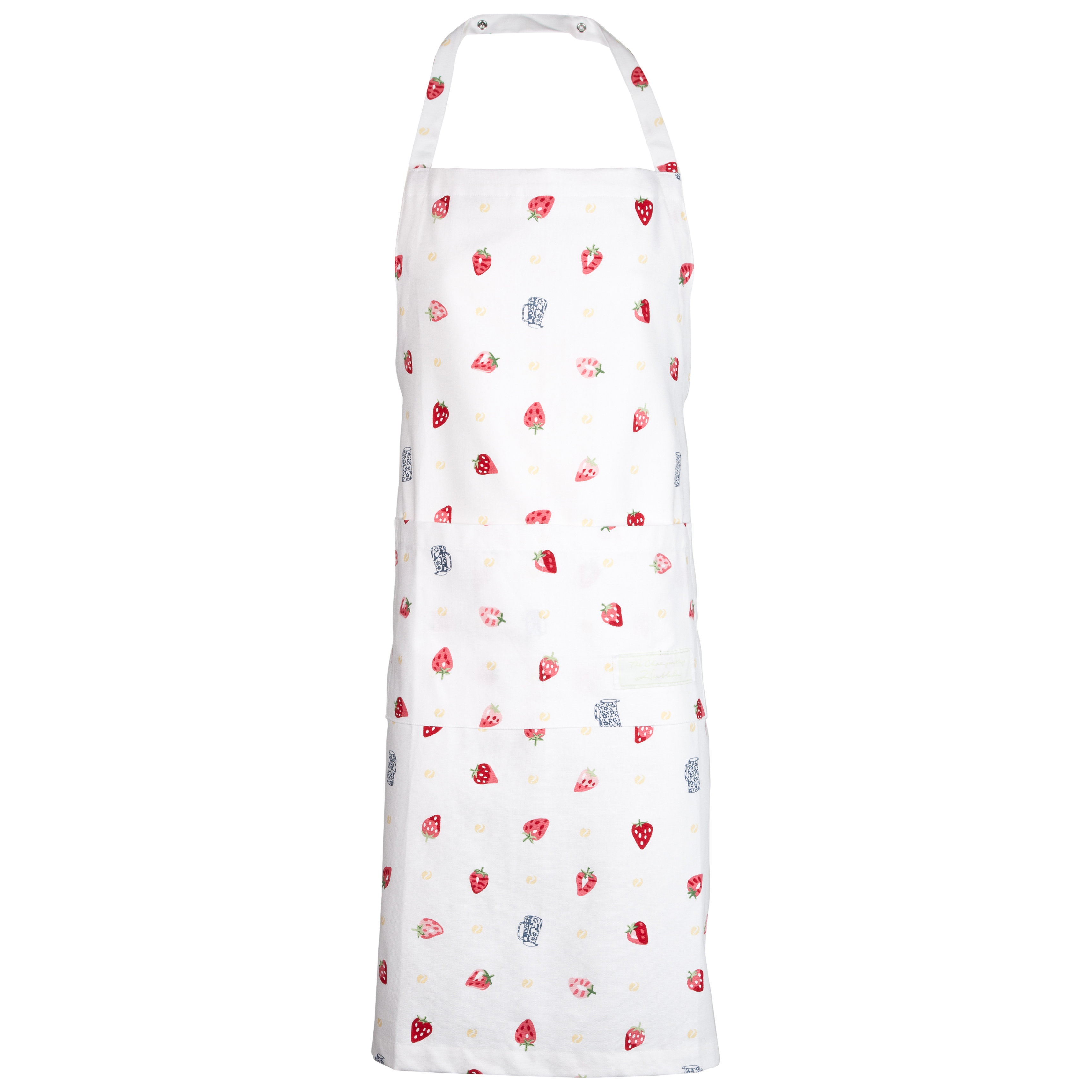 Wimbledon Strawberries and Cream Adult Apron - White