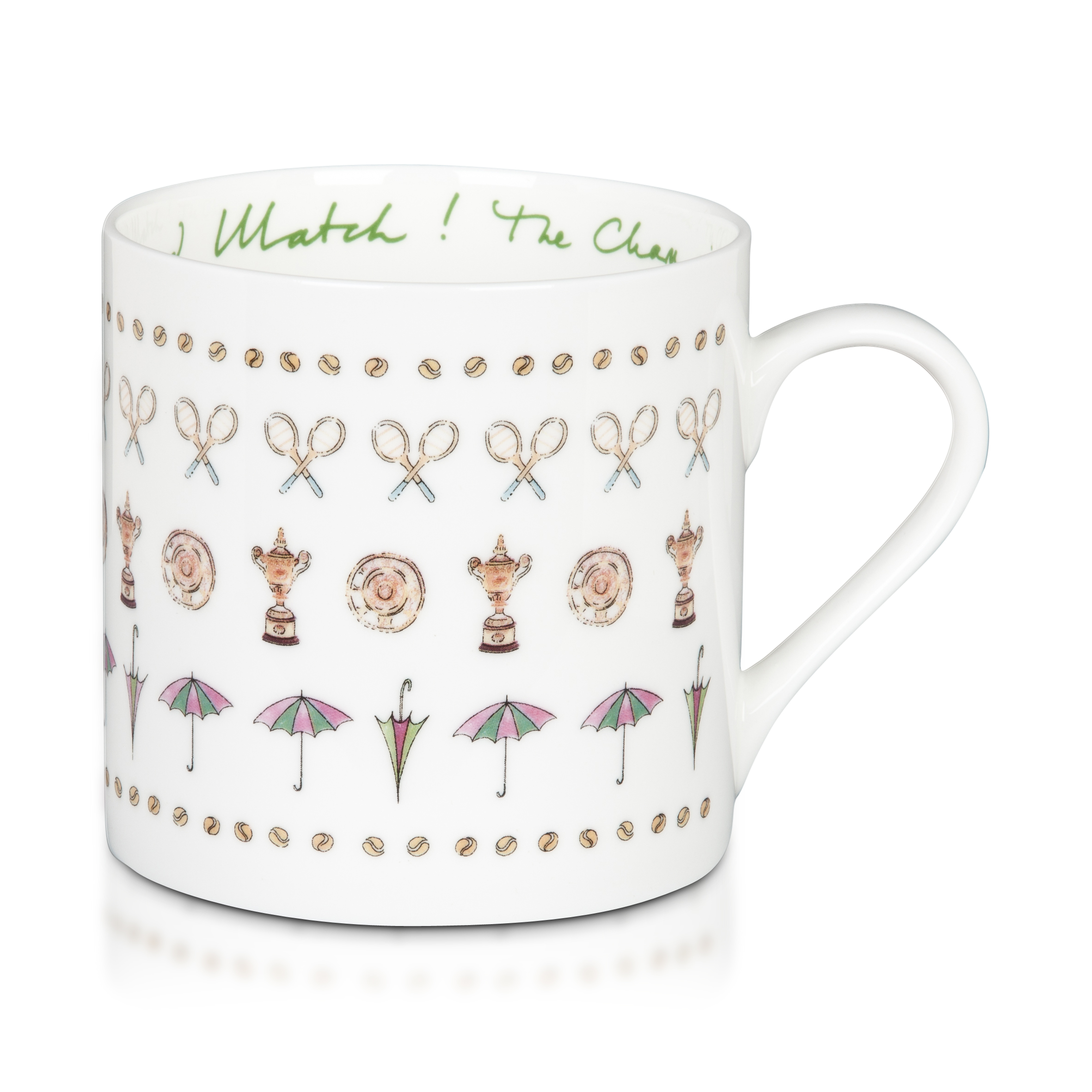 Wimbledon Racket and Umbrella Mug