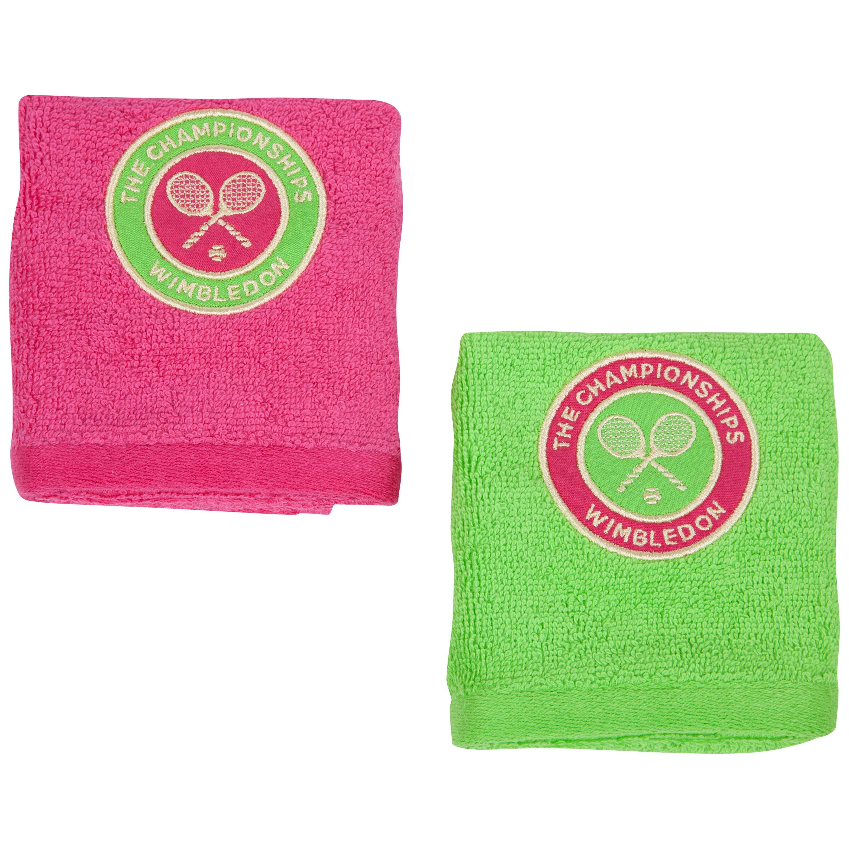 Wimbledon Ladies Face Cloth Double Pack - Berry/Apple