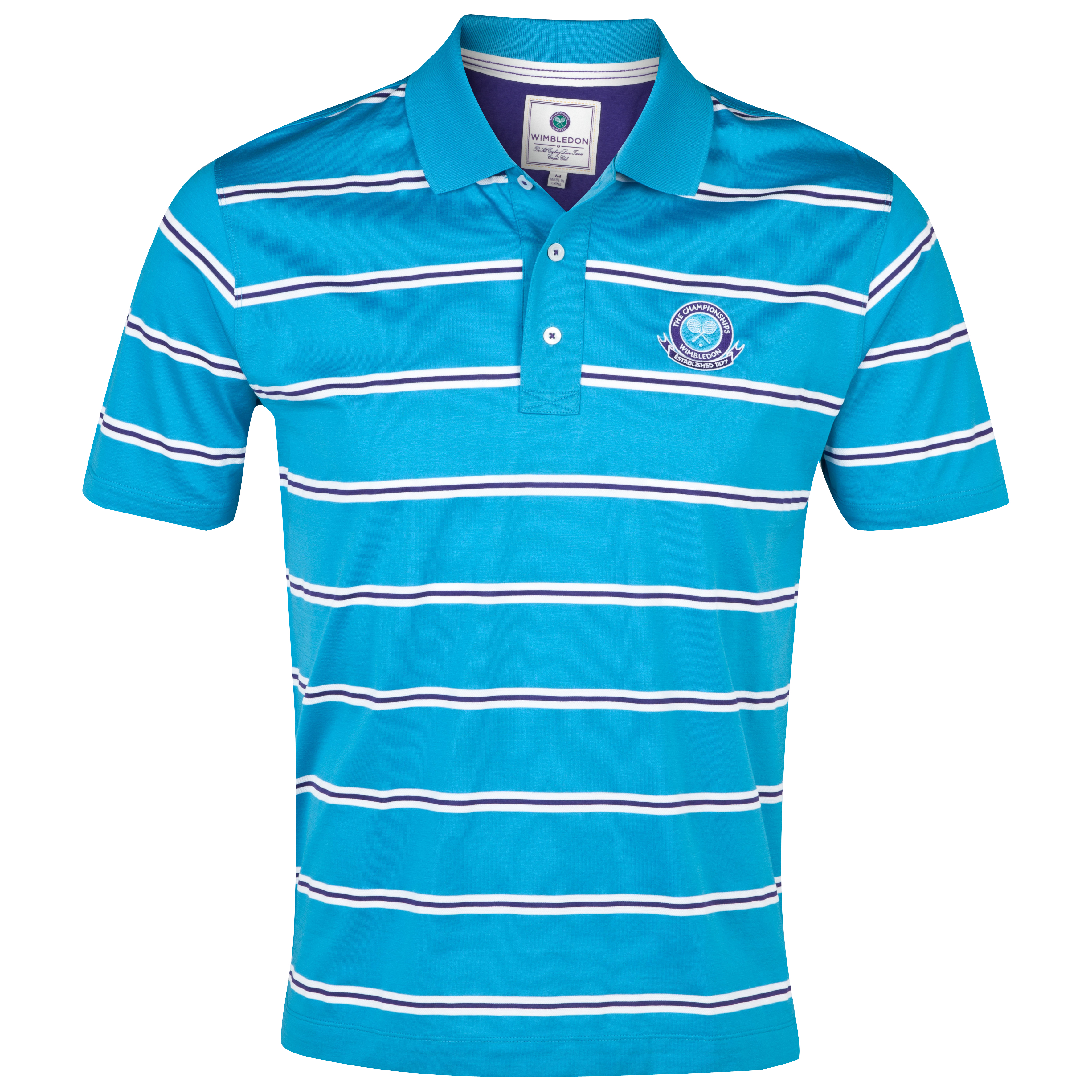 Wimbledon Mercerised Polo Shirt - Sea Blue