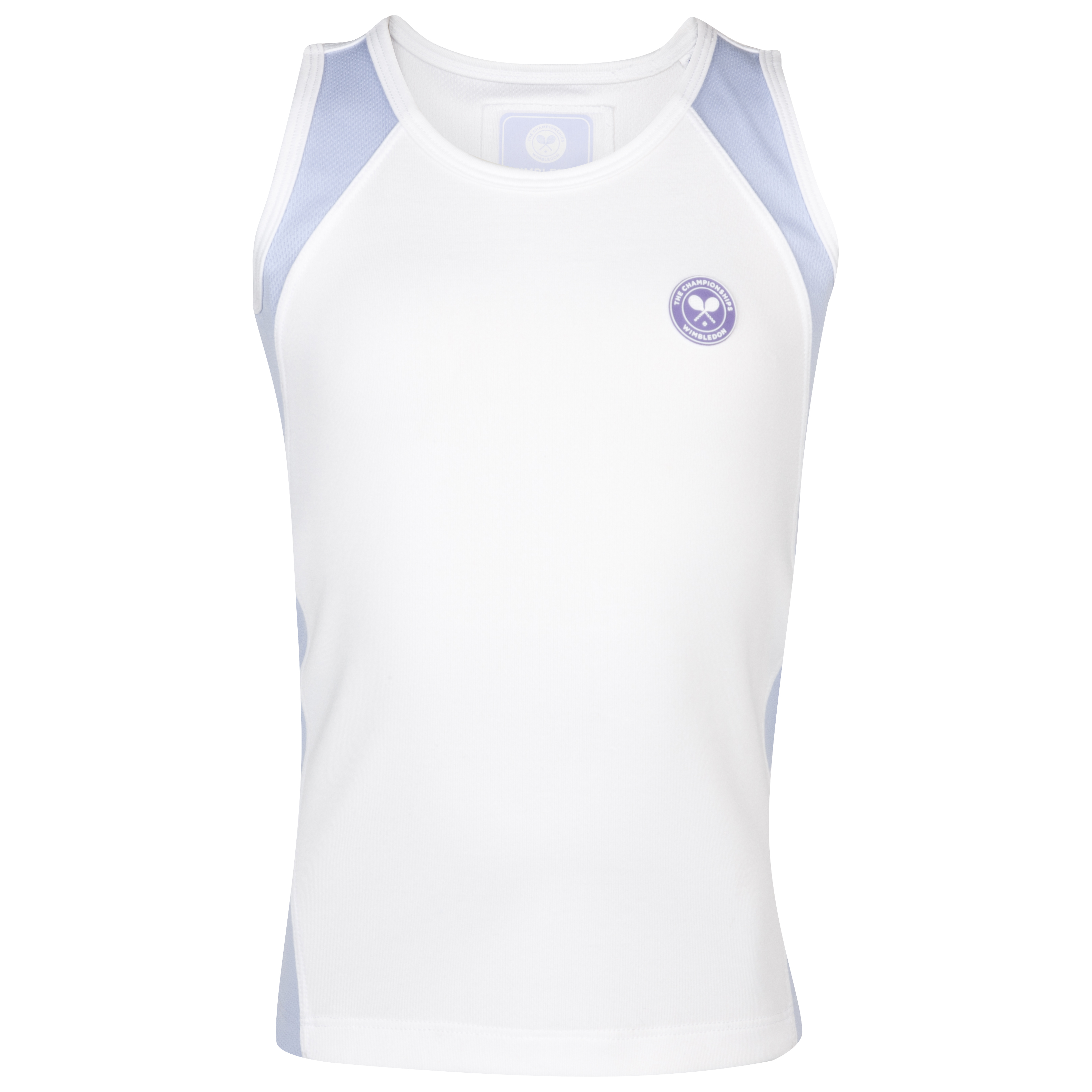Wimbledon Sleeveless Top - Girls - White