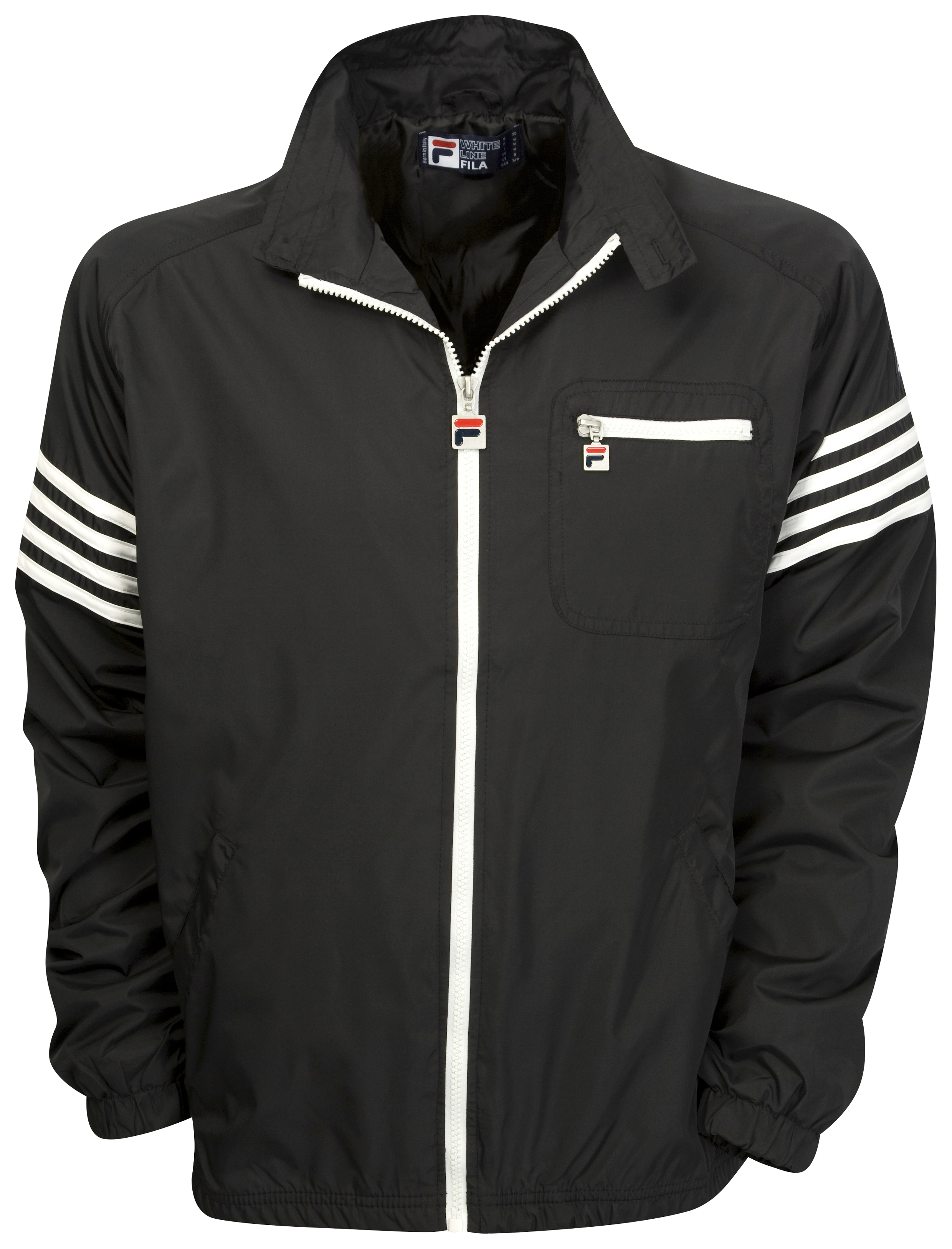 Fila Four Stripe Wind Jacket - Black Gardenia