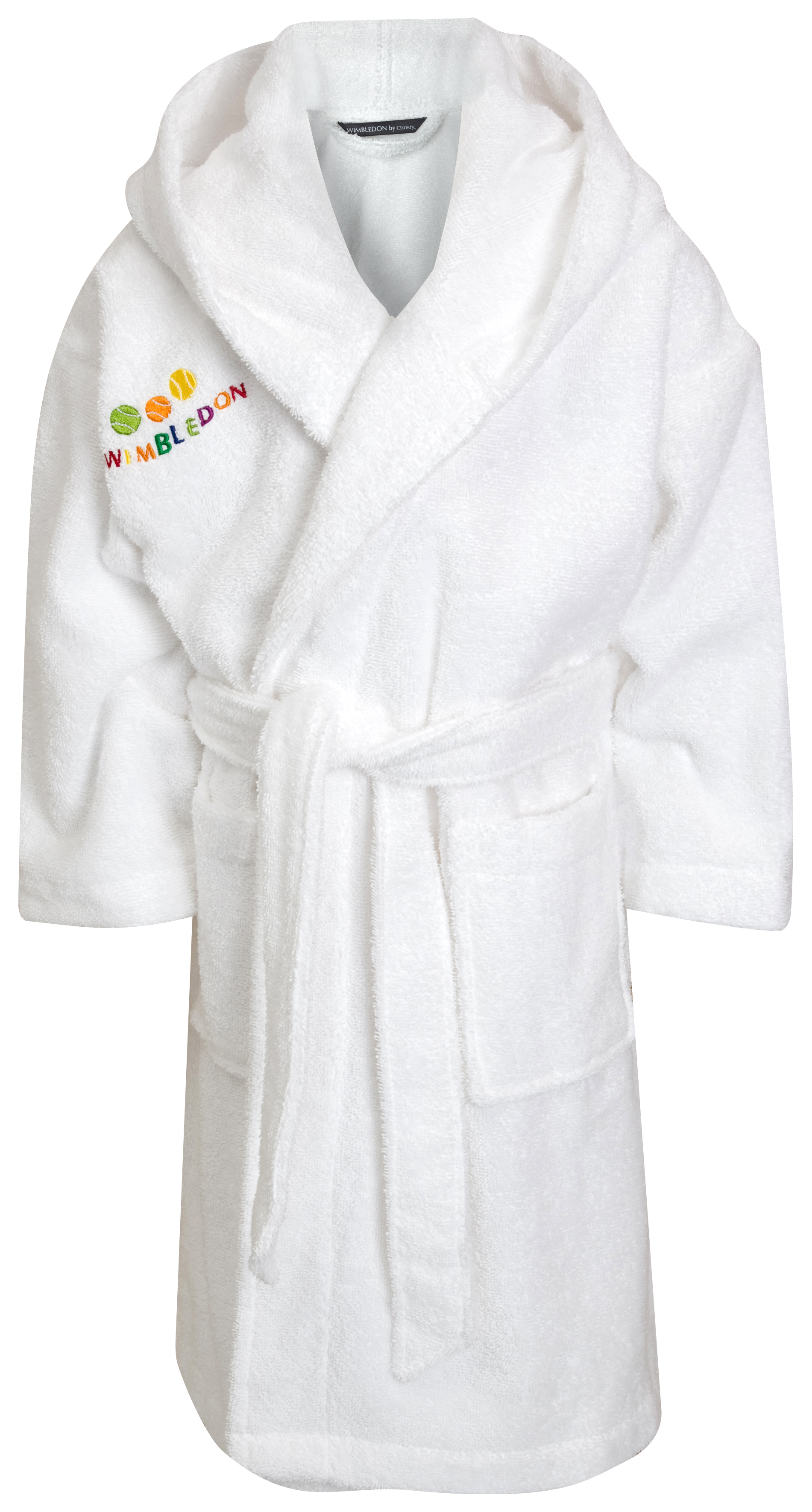 Wimbledon Childrens Terry Robe - White