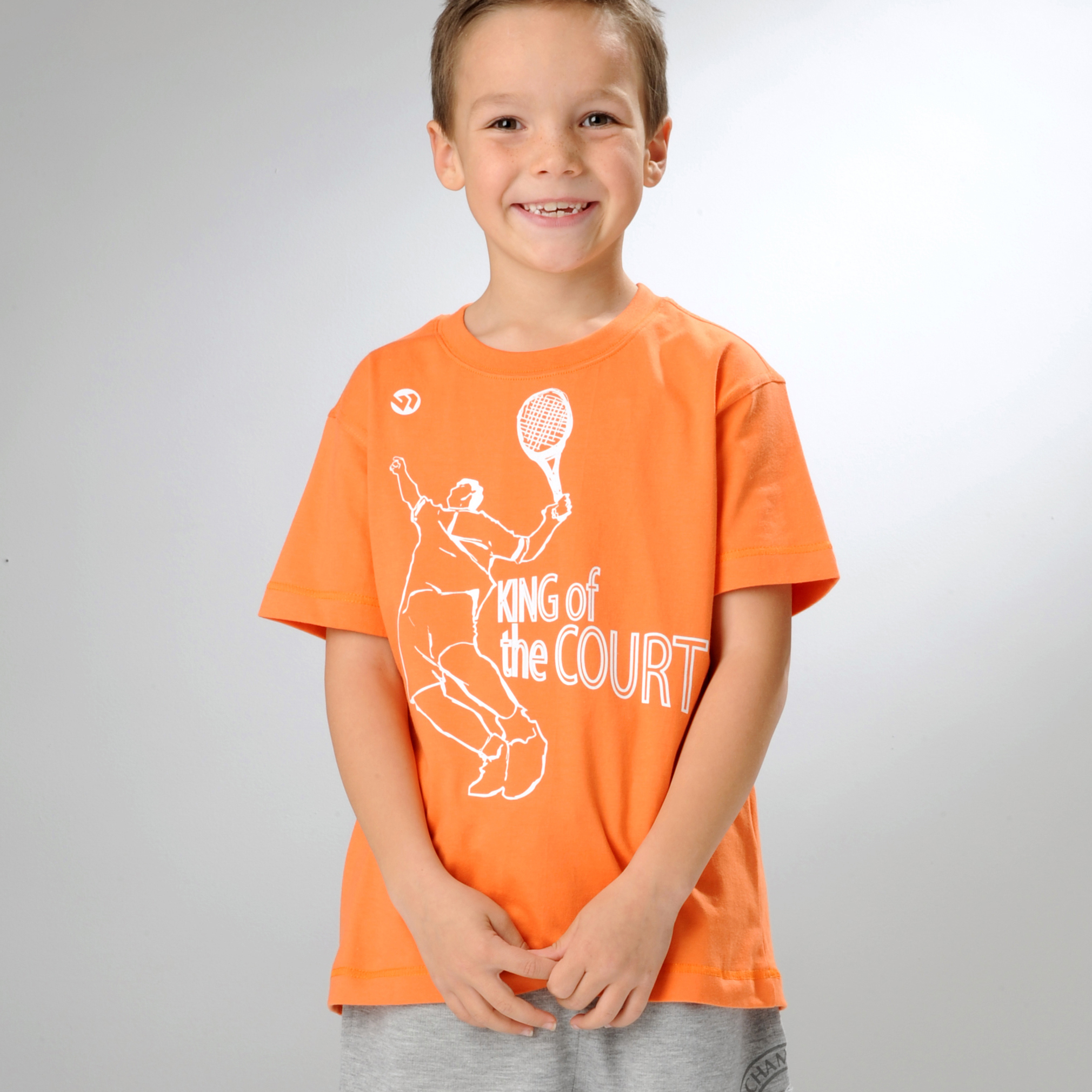 Wimbledon King of the Court T-Shirt - Orange - Infant Boys