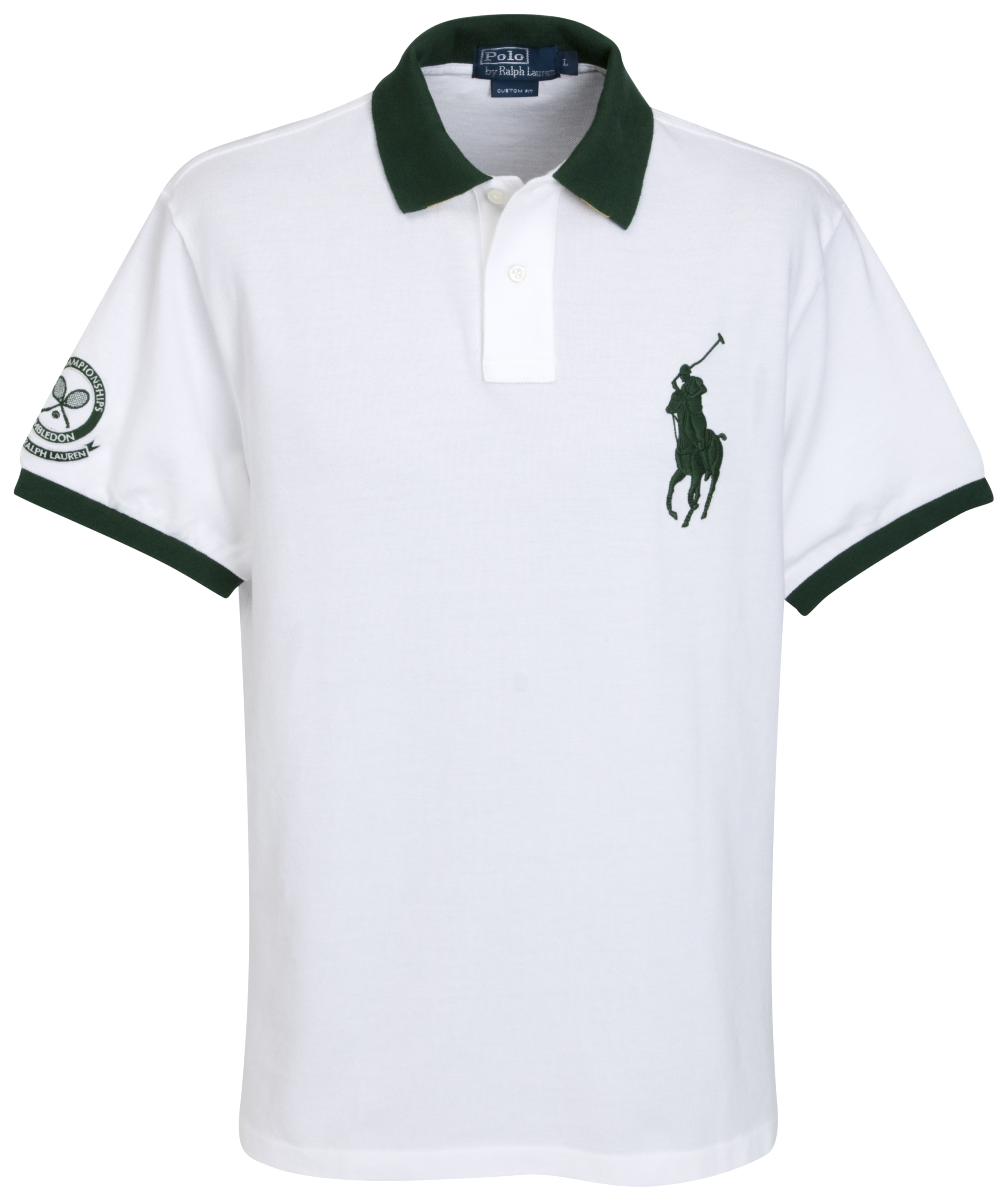 Polo Ralph Lauren Wimbledon Tipped Collar Polo  - White