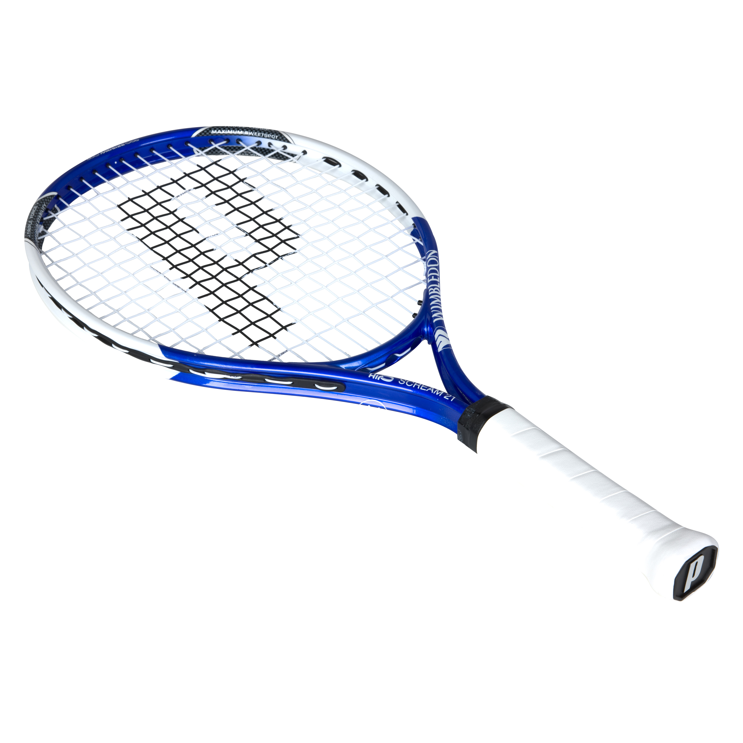 Wimbledon By Prince Airo Scream 21 Tennis Racket - Blue/White