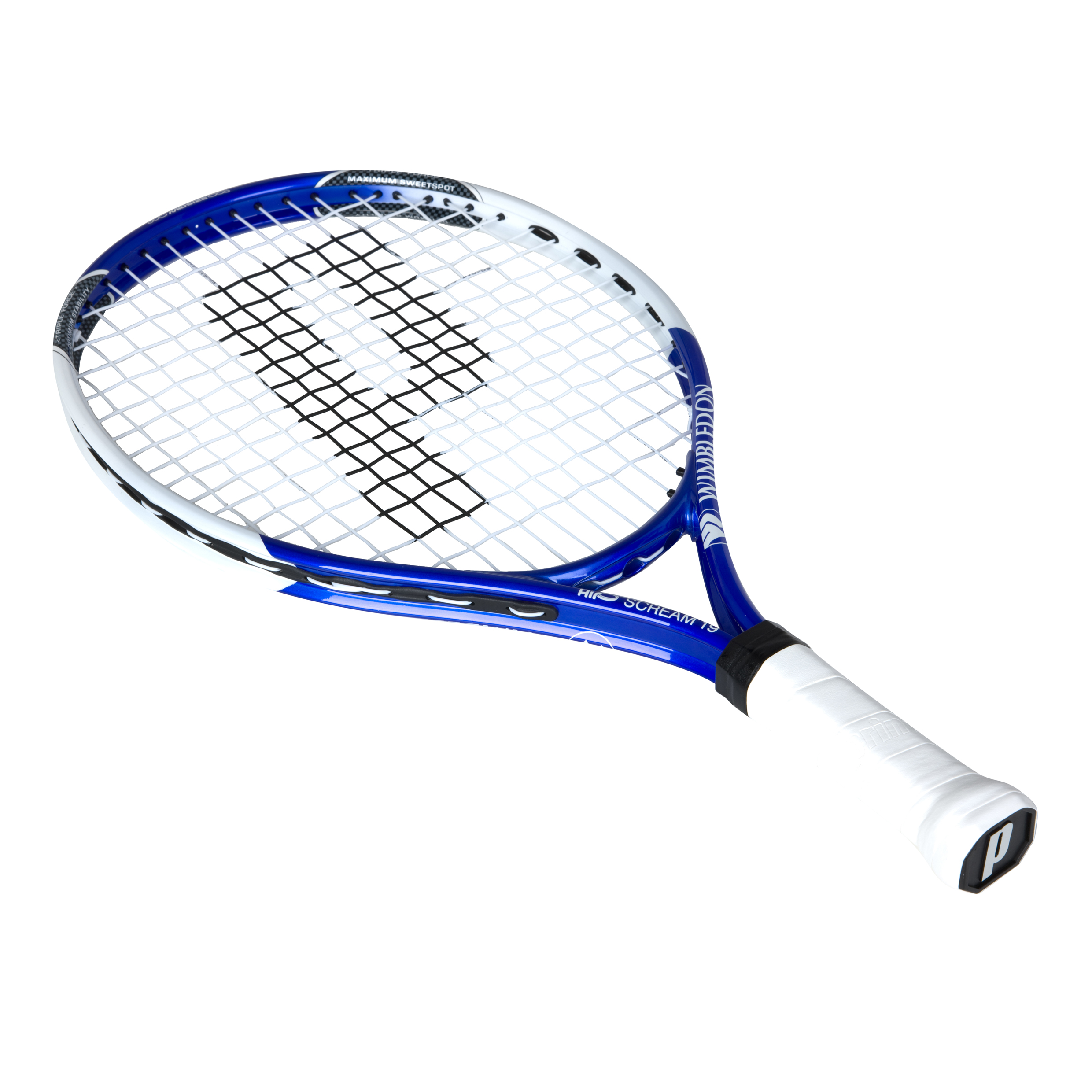 Wimbledon By Prince Airo Scream 19 Tennis Racket - Blue/White