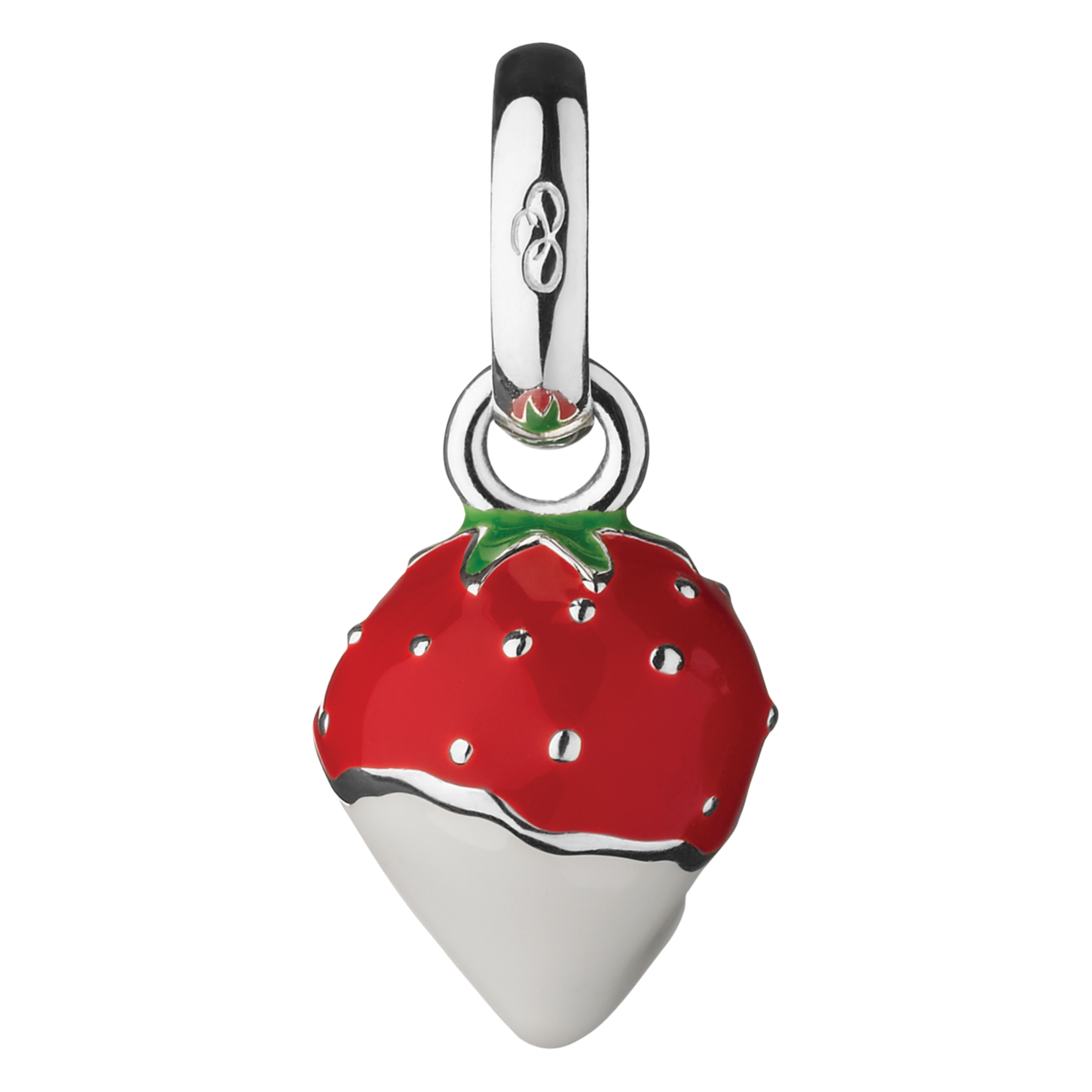 Wimbledon Strawberry & Cream Sterling Silver Charm